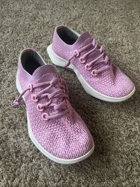 Allbirds Pink TD2 Knit Lace-Up Sneakers